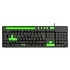 [Com AME R$29,94] Teclado GK120 Preto/Verde com Suporte de Smartphone - TC265