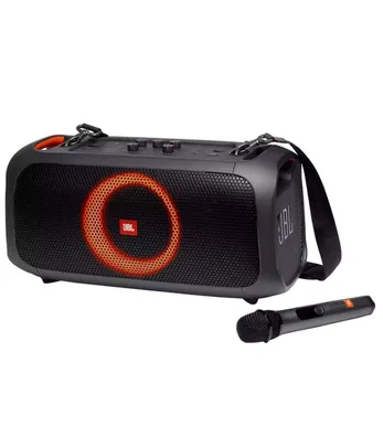 Caixa de Som JBL Partybox On-The-Go com Bluetooth, Luzes e Microfone sem Fio - 100W