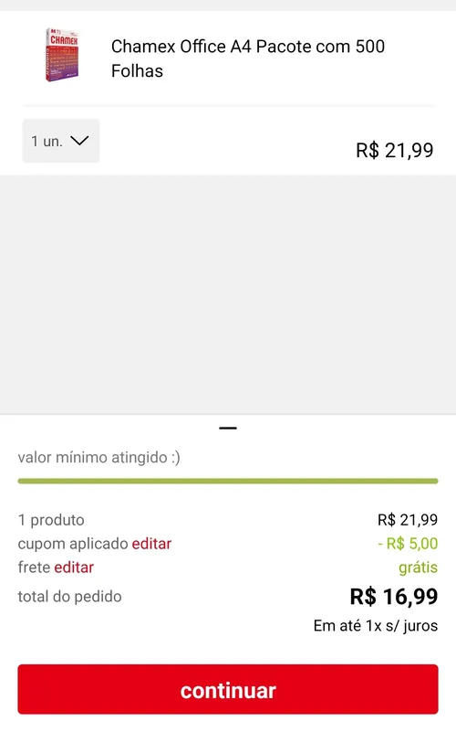 Imagem na descrição da promoção