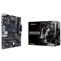 Placa Mãe Biostar B550MH, Chipset B550, AMD AM4, mATX, DDR4, AB55AM4S-R02-BS212X