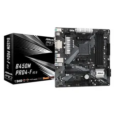 Placa Mãe Asrock B450M Pro4-F R2.0 | R$ 589