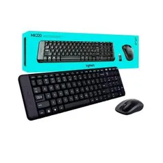 Teclado e Mouse sem Fio MK220 Logitech