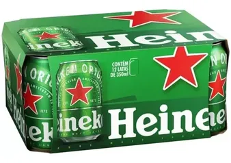 [Cartão Mercado Pago] Pack Cerveja Heineken Lata 350ml - 12 Und