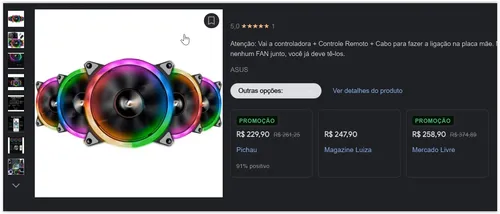 Imagem na descrição da promoção