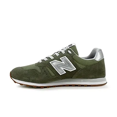 Tênis New Balance 373, Masculino, Verde/Prata, 43