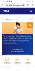 R$100 OFF em Compras acima de R$200 na Privália com Vai de Visa