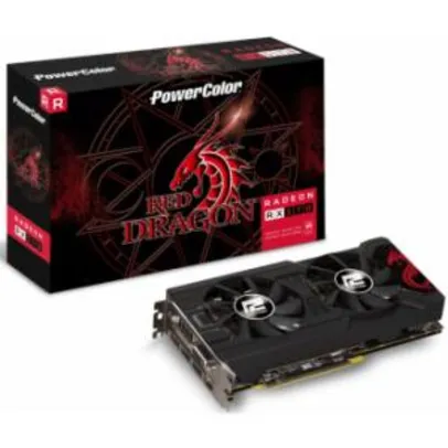 Placa De Vídeo Powercolor Radeon RX 570 Red Dragon Dual, 4GB GDDR5, 256BIT, AXRX 570 4GBD5-3DHDV2/OC | R$599