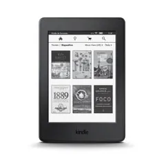 E-Reader Amazon Kindle Paperwhite Preto com tela de 6" Wi-fi e 4GB de memória - R$333