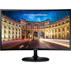 Monitor Curvo Samsung 24" Full HD HDMI, DisplayPort, FreeSync, C24F390 60Hz 4ms