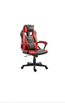 Cadeira Gamer Preta e Vermelha 100 - AC Comercial