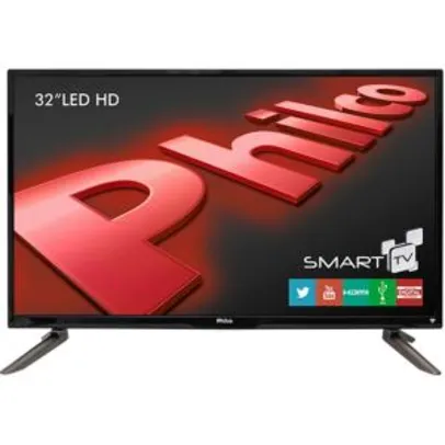 Smart TV LED 32" Philco PH32C10DSGW 3 HDMI USB