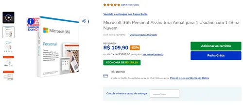 Imagem na descrição da promoção