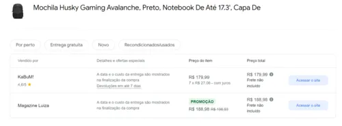 Imagem na descrição da promoção