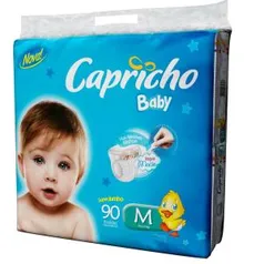 Fralda Capricho Baby Super Jumbo P - 100 Unidades | R$38