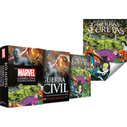 [SUBMARINO] Box - Marvel: Guerra Civil / Guerras Secretas (Edição Slim) + Pôster. R$19,90