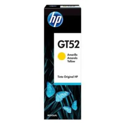 Garrafa de Tinta HP GT52 Amarelo, M0H56AL | R$38