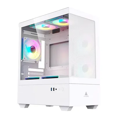 Gabinete Gamer Acegeek Elysium, Mid-Tower, Lateral de Vidro, Branco, AG-ELYSIUM-WH