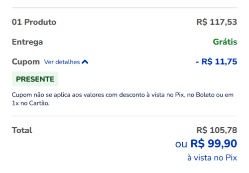 Imagem na descrição da promoção