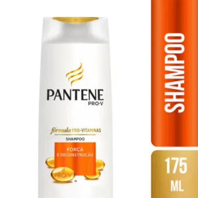 Shampoo Pantene Força e Reconstrução 175ml 44% OFF De: 13,79 POR: 7,69