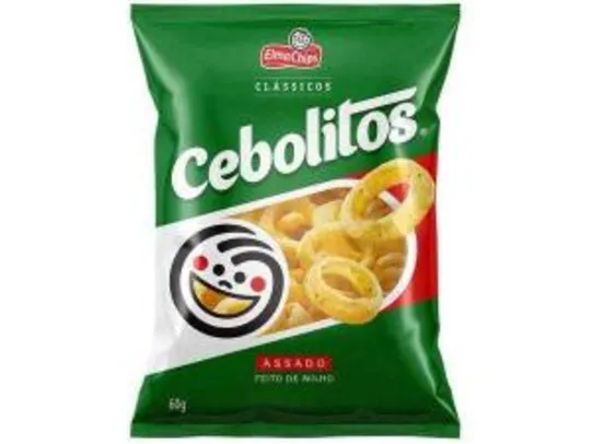 (App + Clube da Lu) R$1,85 - Salgadinho Assado Cebola 60g Cebolitos