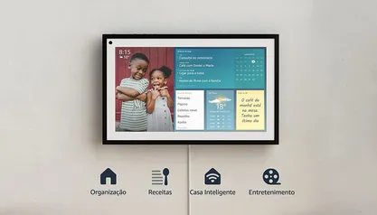 (Prime) Smart Display Amazon com 15,6" Full HD com Alexa e Câmera de 5M