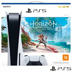 Console Playstation®5 PS5 Sony 825GB com 01 Controle + Jogo Horizon Forbidden West