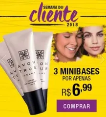 Leve 3 mini bases Avon por 6,99.