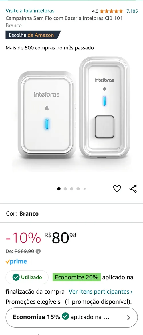 Imagem na descrição da promoção