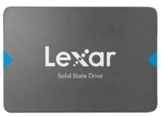 SSD Lexar NQ100 SATAIII, 240GB, Leituras: 550Mb/s e Gravações: 445Mb/s | R$ 199