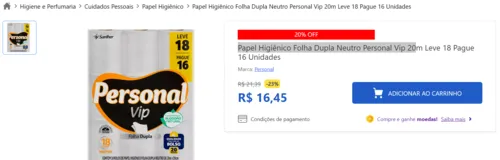 Imagem na descrição da promoção