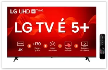 Smart TV LG UHD 65" 4K Wi-Fi WebOS HDR10 65UR8750PSA + Monitor UltraGear 24"