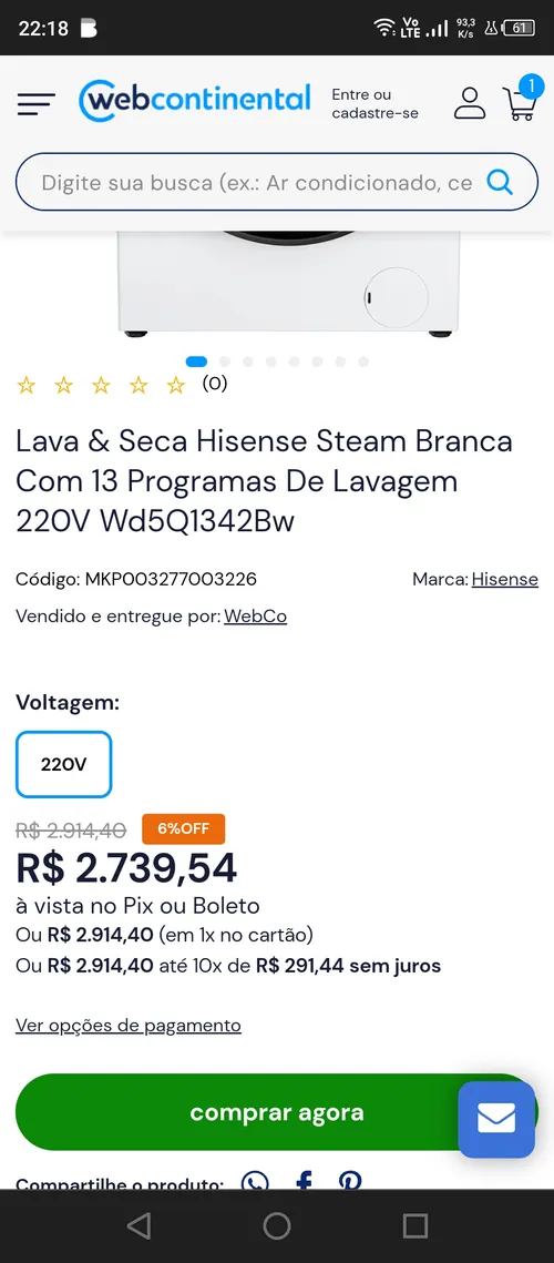 Imagem na descrição da promoção