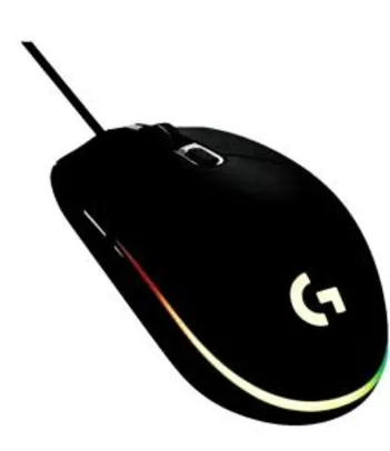 Mouse Gamer Logitech G203 RGB Lightsync, 6 Botões, 8000 DPI, Preto - 910-005793 | R$de 149