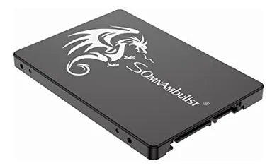 Somnambulist SSD 480GB SATA III 6GB/S Interno Disco sólido 2,5”7mm 3D NAND Chip Up To 520 Mb/s Para Laptop Desktop (Preto Dragão-480GB)