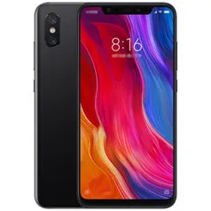 Xiaomi Mi8 Mi 8 Versão Global 6,21 polegadas 6 GB RAM 128 GB ROM Snapdragon 845 Octa core 4G Smartphone - Preto R$1.481