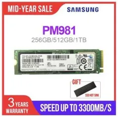 SSD 256GB Samsung M.2 PM981