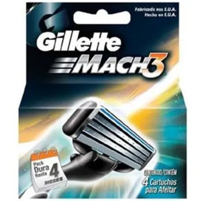 Saindo por R$ 31,29: Carga Gillette Mach3 - 4 unidades | Pelando