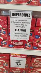 [Loja Física] Compre 2 caixas de bombons e Ganhe um Ovo de Páscoa | R$7