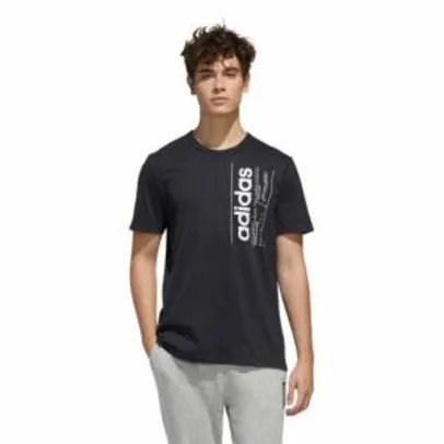 Camiseta Adidas BB T Masculina - Preto+Branco
