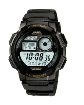 Relógio Casio Masculino Preto Digital AE-1000W-1AVDF - R$79,90