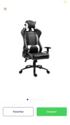 Cadeira gamer duty branca e preta | R$885