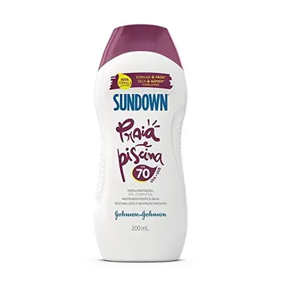 [REC; Elegíveis; Leve2 Pague 1] Sundown Protetor Solar Corpo e Rosto Praia e Piscina FPS 70, 200ml