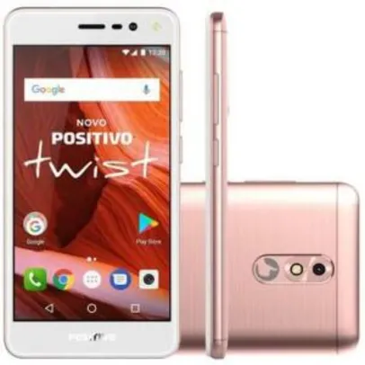Smartphone Positivo Twist 2018 S511,16GB, 8MP, Tela 5´, Rosa - R$325