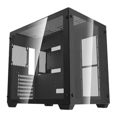 [PIX] GABINETE GAMER AIGO DARKFLASH C285, LATERAL DE VIDRO, PRETO, C285-BK