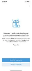 [Usuários Selecionados] R$10 OFF no Mercado Livre gastando R$50 com Cartão Mercado pago Visa