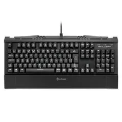 Teclado Mecânico Gamer Sharkoon Shark Skiller, LED Branco, Switch Kailh Blue, ABNT2 - SGK1 R$150