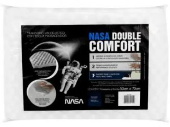 [Clube da Lu] Travesseiro Nasa Fibrasca Viscoelástico - NASA Double Comfort | R$31