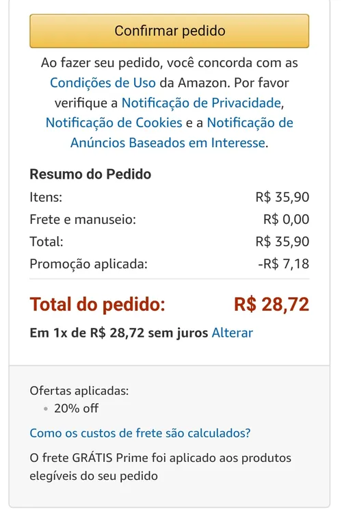 Imagem na descrição da promoção