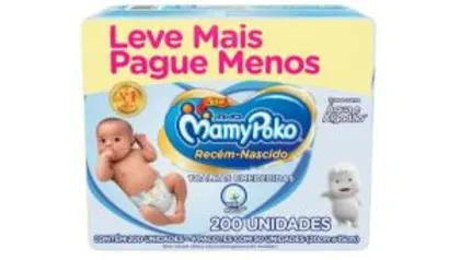 [Prime] Toalhas Umedecidas MamyPoko Recém-Nascido, 200 unidades - R$24