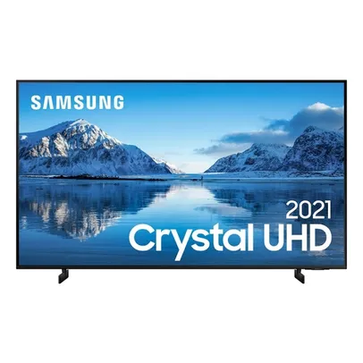 Smart TV 50" Crystal UHD Samsung 4k 50AU8000 Painel Dynamic Crystal Color Design Slim Tela Sem Limites